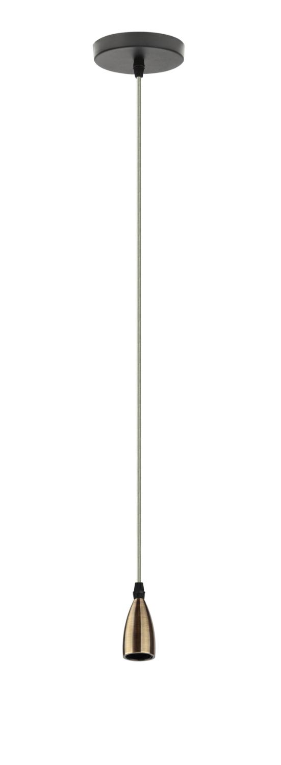 Подсветка декоративная PL13 E27 - 7 BR цоколь Е27 провод 1 м цвет медь (60/360)