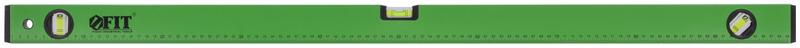 Уровень "Техно" 3 глазка фрезер. рабочая грань шкала 1000мм корпус зел. FIT 18120