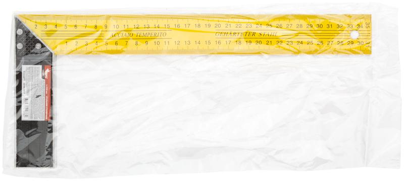 Угольник столярный 350мм желт. КУРС 19384