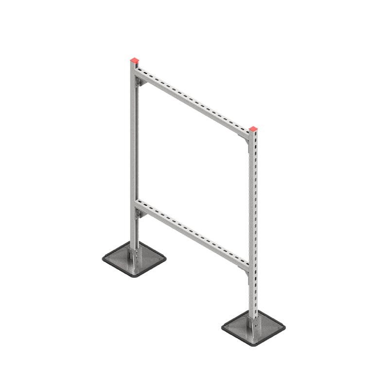 Конструкция опорная для горизонт. прямоугольн. воздуховодов и метал. лотков кабеленесущих систем TECHNORAPTOR STEELFOOT 1000х1500 HD КМ TR0379