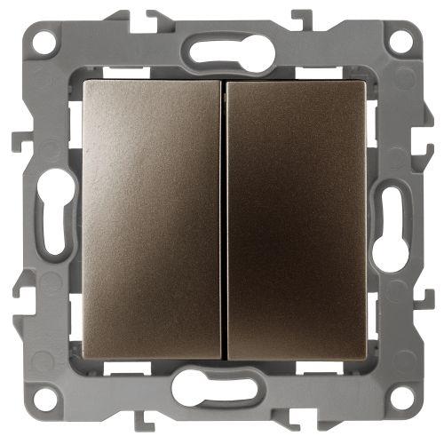 Переключатель перекрестный 2-кл. Эра12 12-1112-13 250В 10АХ бронза Эра Б0065264
