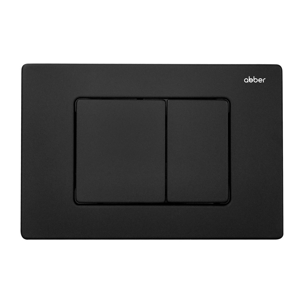 Комплект подвесной унитаз ABBER Bequem AC1100T белый с инсталляцией AC0105 и кнопкой AC0120MB черный матовый