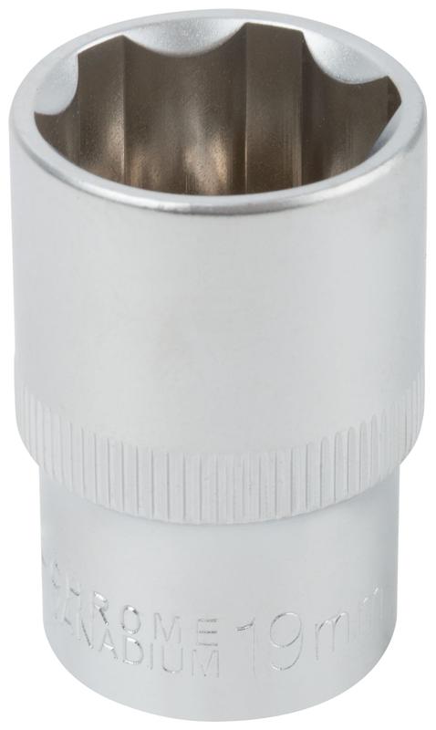 Головка шестигранная CrV 1/2дюйм 19мм FIT 62049