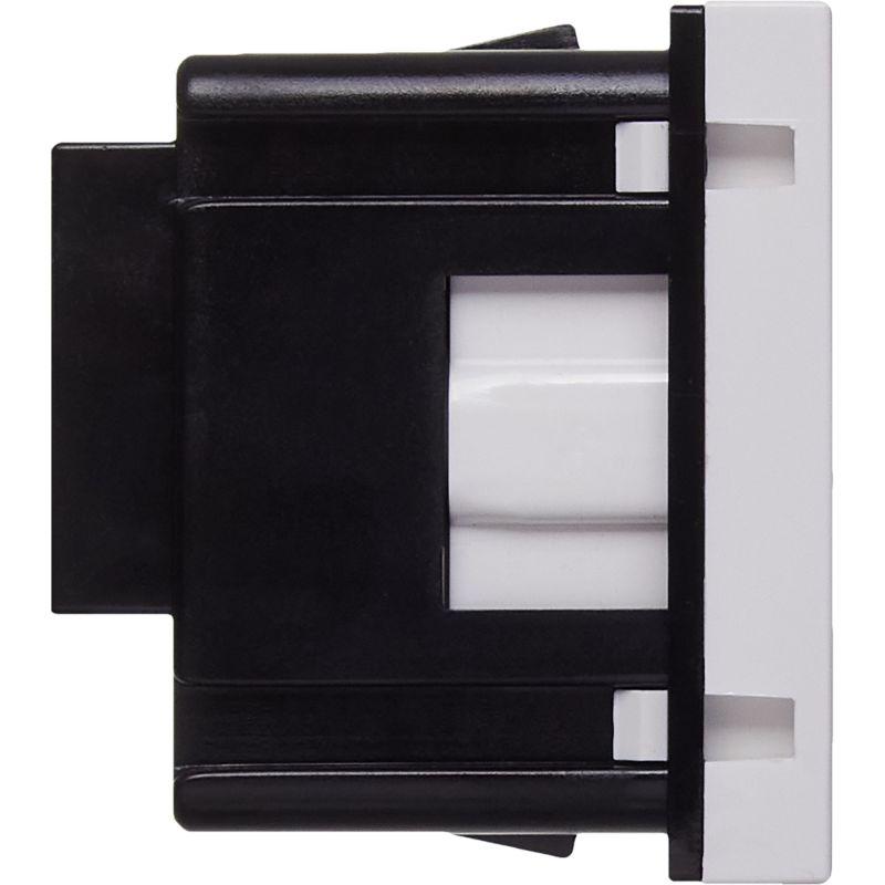 Розетка 2мод. 16А 250В 90град. с заземл. без защ. шторок винт. зажимы бел. ИЭК Leg 4521046