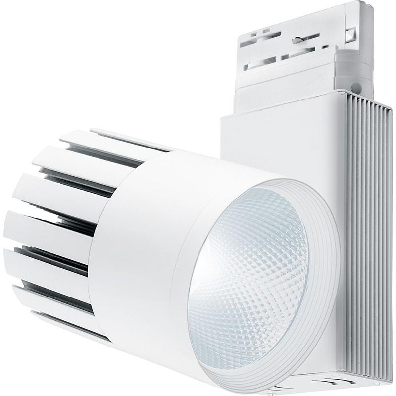 Светильник светодиодный трековый на шинопровод 30Вт 2700лм 4000К 35град. бел. 3ф AL105 со встроенным драйвером MarketBright FERON 32949