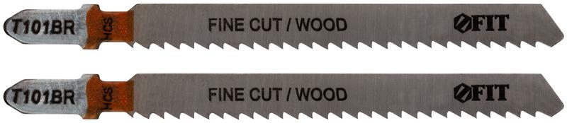 Полотно по дереву HCS шлифованные под свободным углом реверсивные зубья 100/74/2.5мм (T101BR) (уп.2шт) FIT 40949