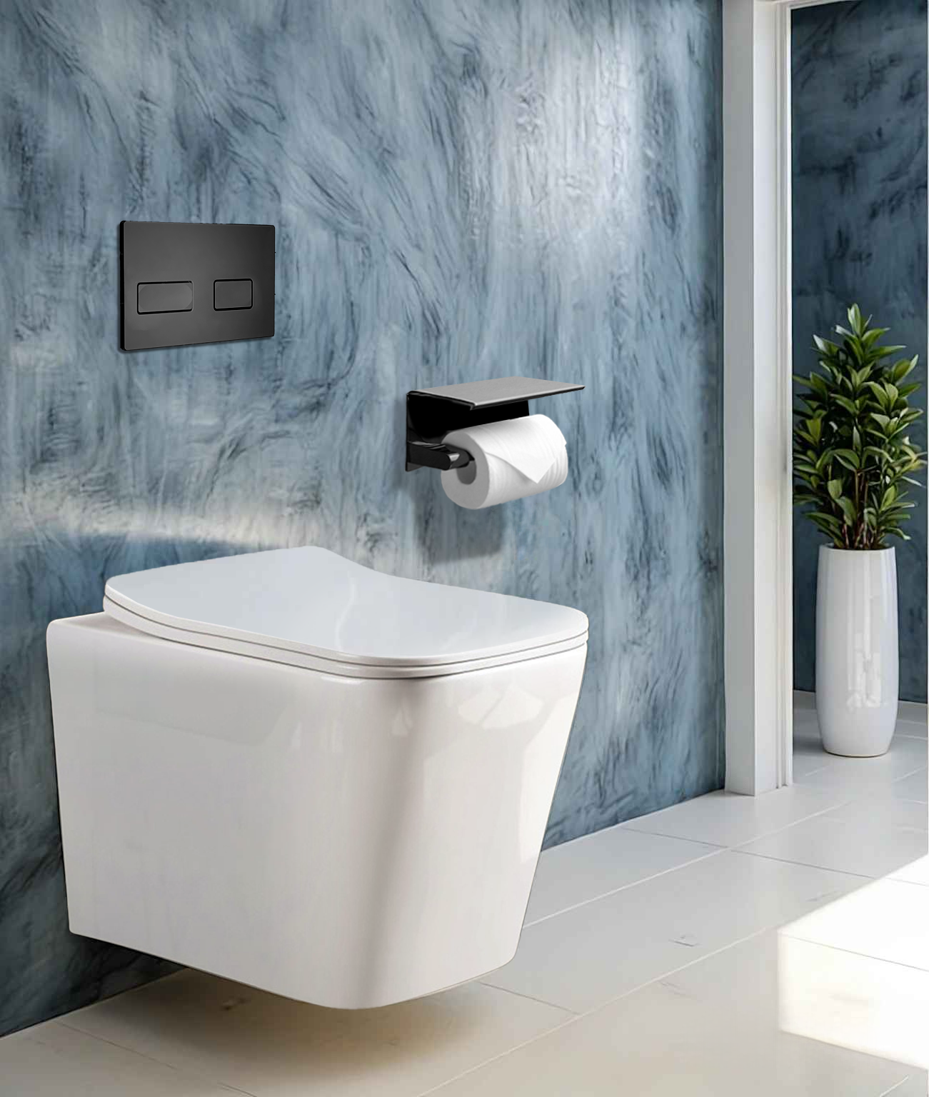 Унитаз MAIELLA Aria PP подвесной безободковый Ceruttispa CT10479 (490x340x360)