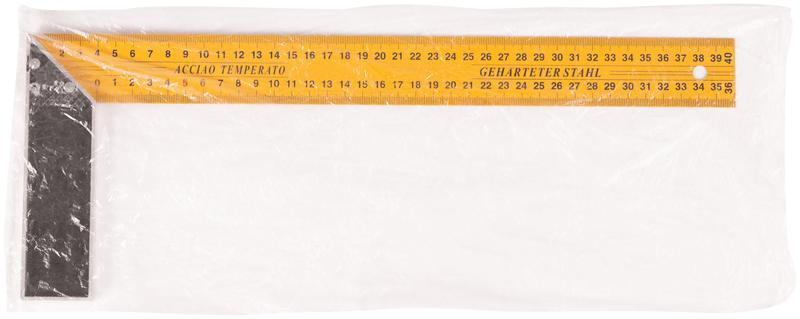 Угольник столярный двусторонняя шкала 400мм MOS 19375М