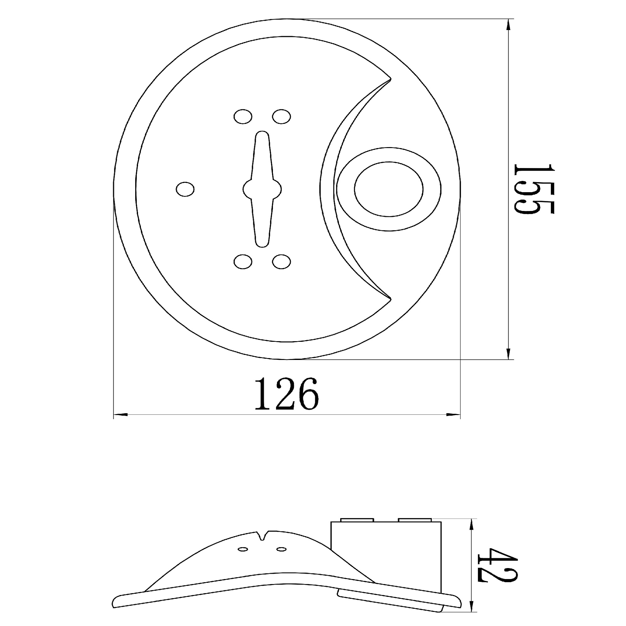 Мыльница для душевой штанги Savol S12-02, хром