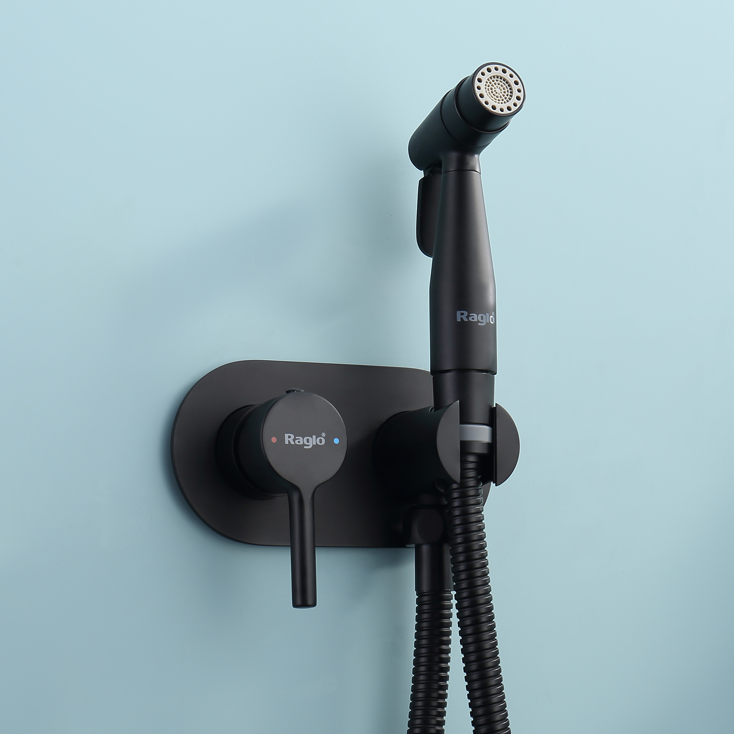 Гигиенический душ со смесителем  Raglo R20.52.06, черный