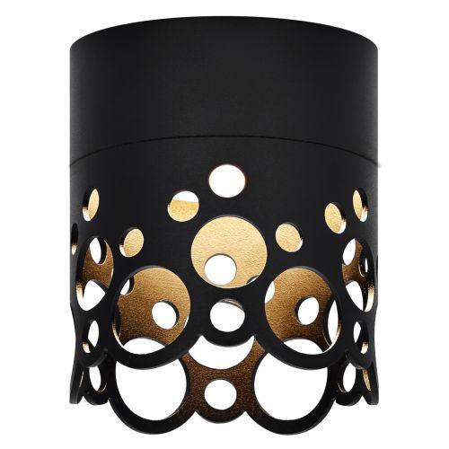 Светильник OL49 BK GX53 IP20 настенно-потолочный спот черн. Эра Б0059800