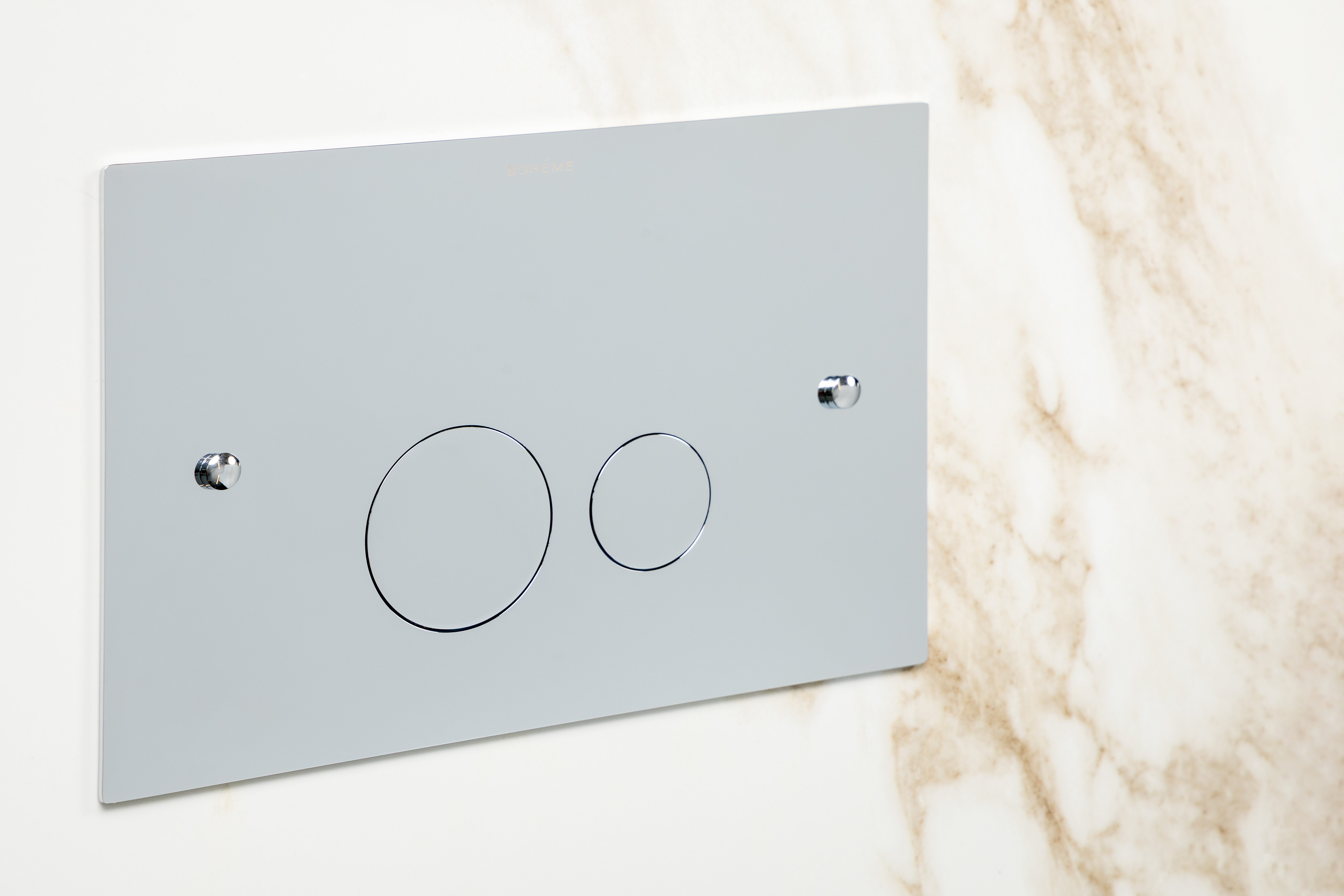 Кнопка для инсталляции Boheme латунь SHINE GUN METAL ультраплоская