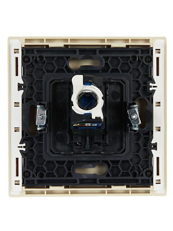 Розетка компьютерная RJ45 кат.6 FORTE&PIANO FP431 ваниль IEK FP-K10-2-K10