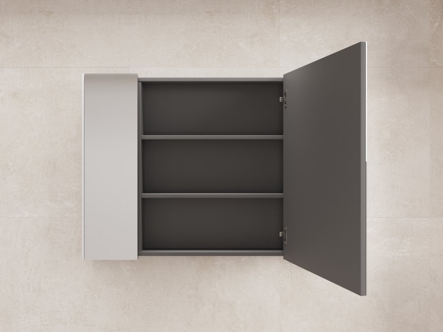 Зеркальный шкаф "ЛИМА 100" эмаль, белый матовый