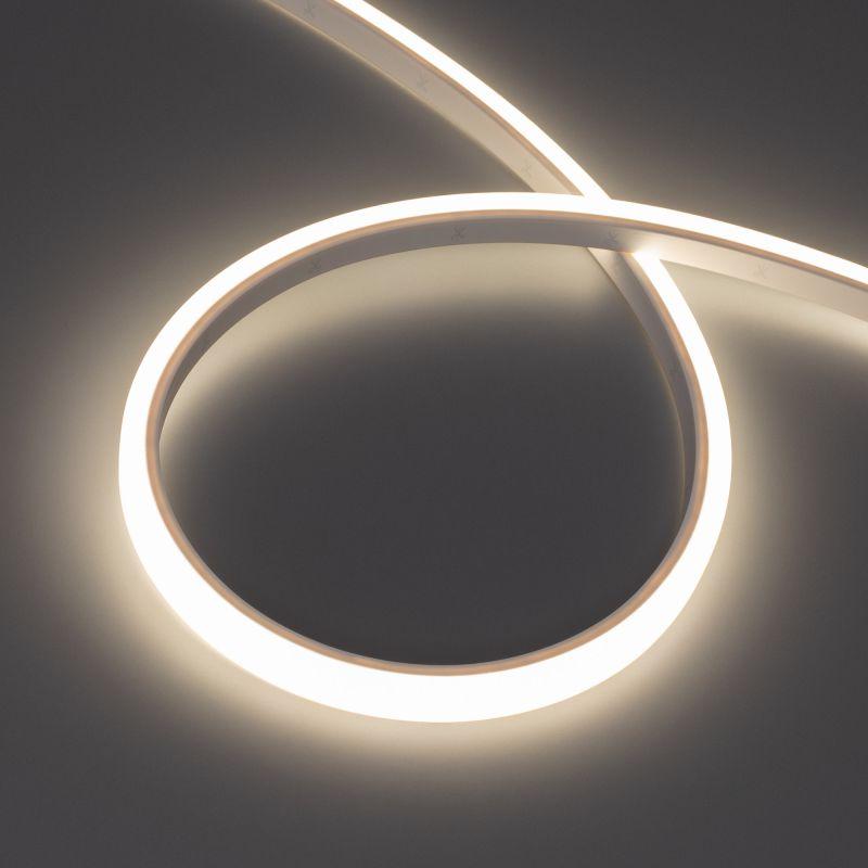 Лента светодиодная WAVE-TOP-PU-A144-10x10mm 24В Day 4000К 5Вт/м IP68 wire x1 вывод боков. герметичная (уп.3м) Arlight 052597