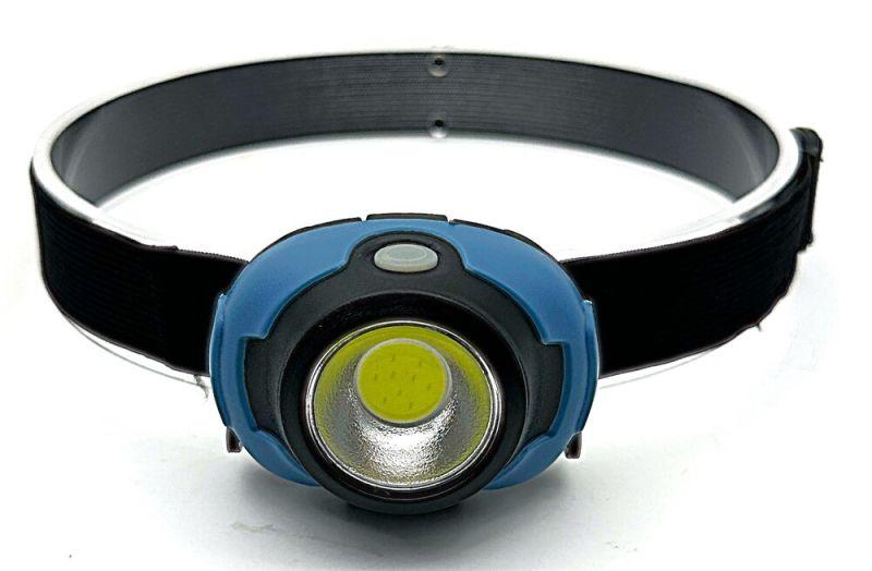 Фонарь налобный LED5385 3Вт COB LED 3 реж. 3XAAA пластик бокс маренго Ultraflash 15690