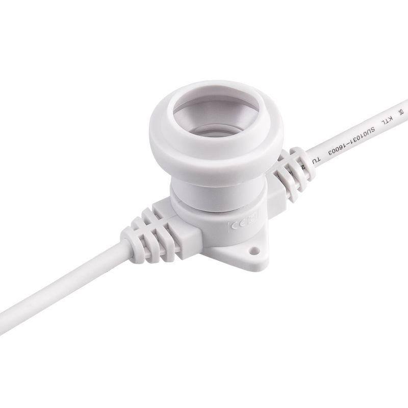 Гирлянда "Белт Лайт" 2жил. 50м шаг 40см 125 патронов E27 IP65 бел. круглый провод Neon-Night 331-242