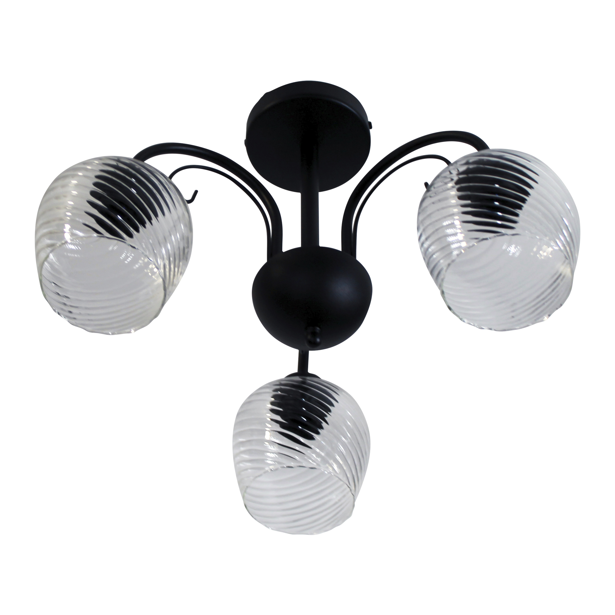 Светильник Берта 131 черн.муар (Плафон 8270) НСБ 01-3х60-158 Е27 ИУ