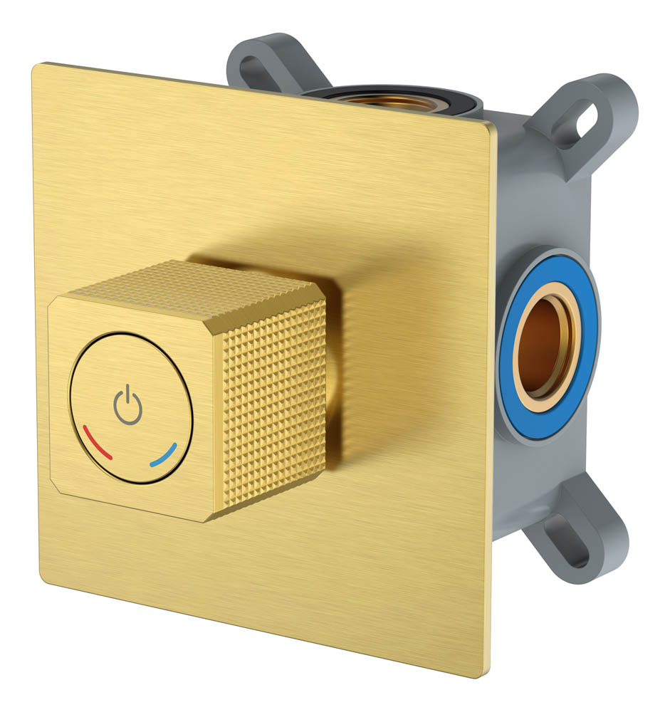 Смеситель автоматический встроенный QUAD Matt Gold