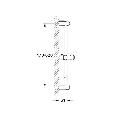 Душевая штанга Grohe Euphoria Neutral 600 мм 27499000