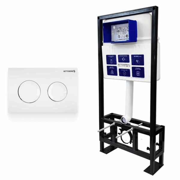 Сет инсталляция sava free standing+клавиша смыва cool белый глянец SFS40006466 BETTOSERB