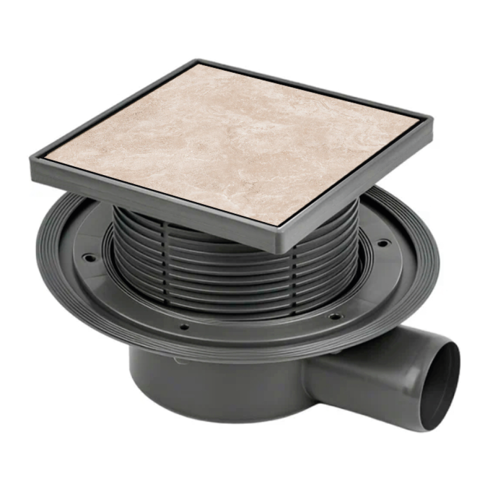 Трап Bettoserb 15x15 SIMPLY PERFECT MULTISIPHON - горизонтальный выпуск