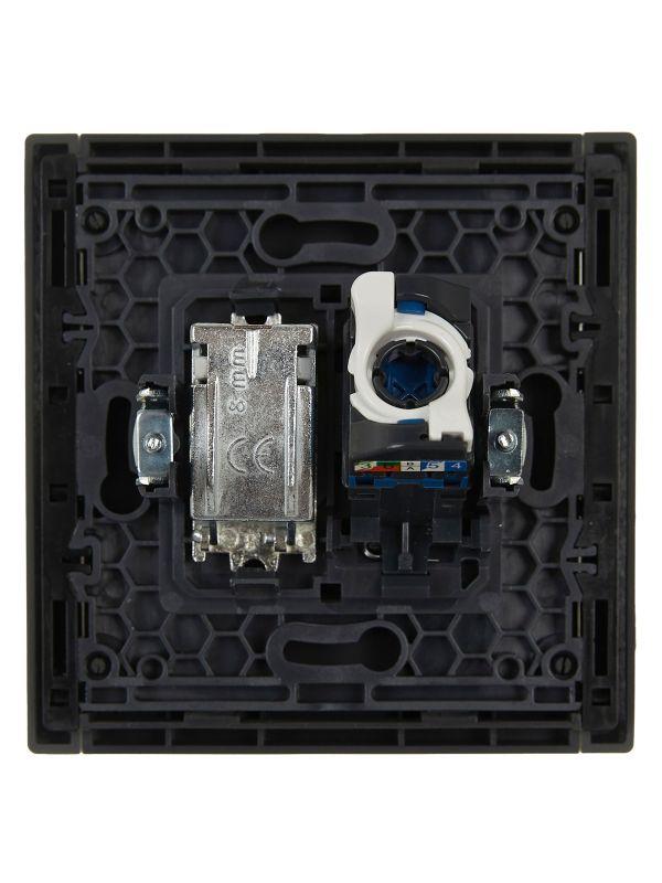 Розетка 2-м TV+RJ45 кат.6 FORTE&PIANO FP337 сер. IEK FP-AK20-2-K03