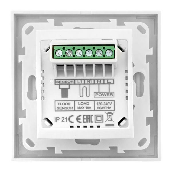 Термостат для теплых полов электронный 16А 230В бел. EKF ett-10
