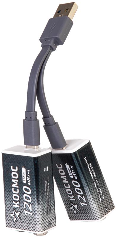 Аккумулятор крона Li-ion 9В 1200мАч (блист.1шт) КОСМОС KOCLi9V1200mAh1BL