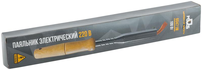 Паяльник 100Вт деревянная ручка MOS 60471М
