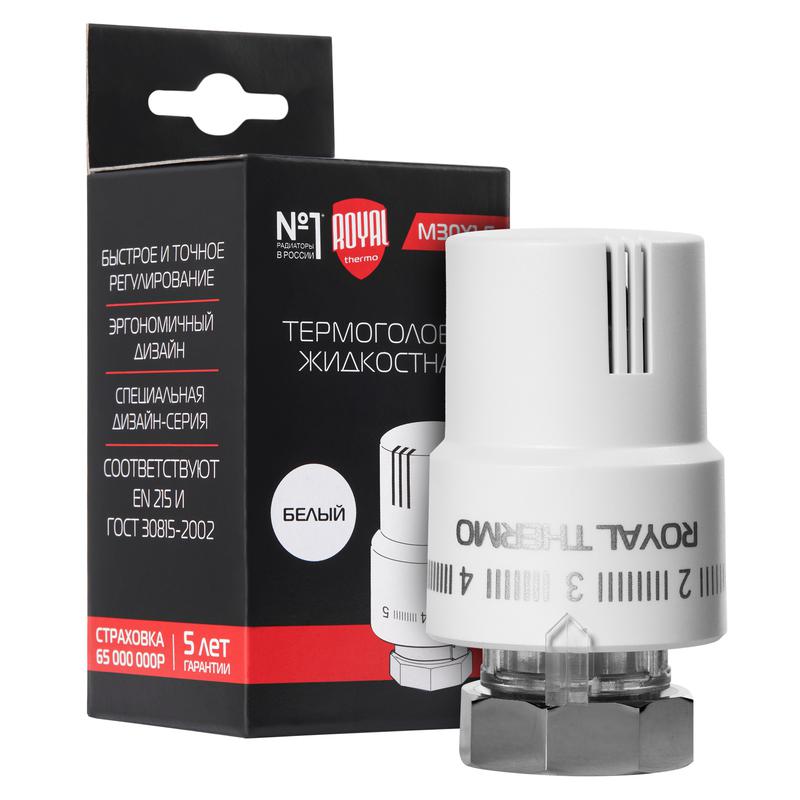 Термоголовка жидкостная М30х1.5 бел. Royal Thermo НС-1488974