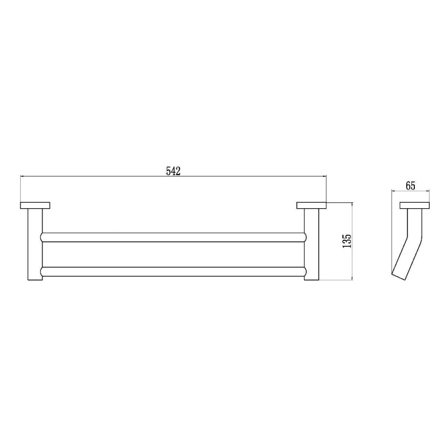 Полотенцедержатель Savol S-508748, хром