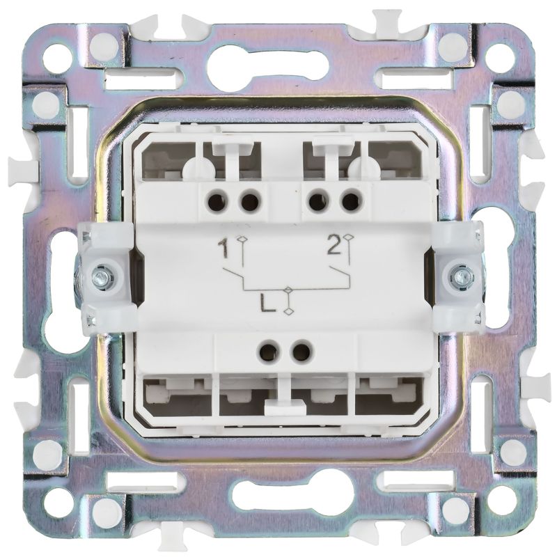Выключатель 2-кл. SKANDY 10А SK-V04Sh шампань IEK SK-V20-0-10-K37