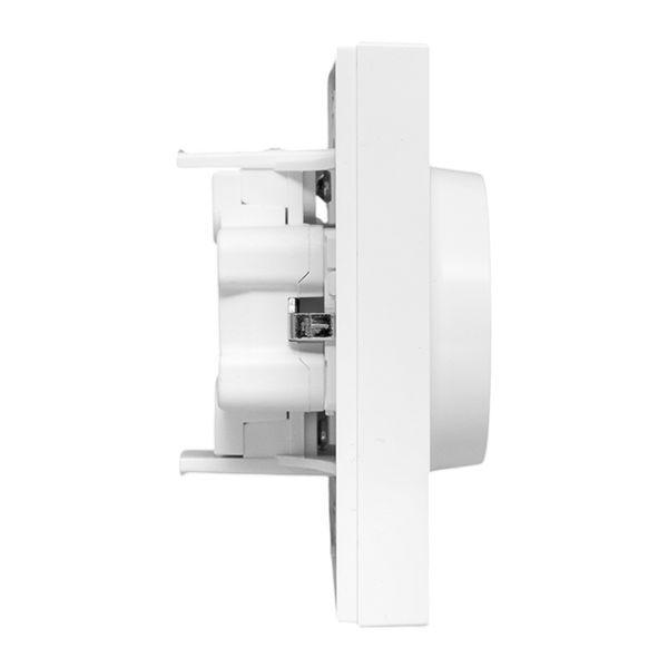 Розетка 2-м СП Эпика 16А с заземл. защ. шторки с рамкой механизм бел. EKF UP1-SOW-211