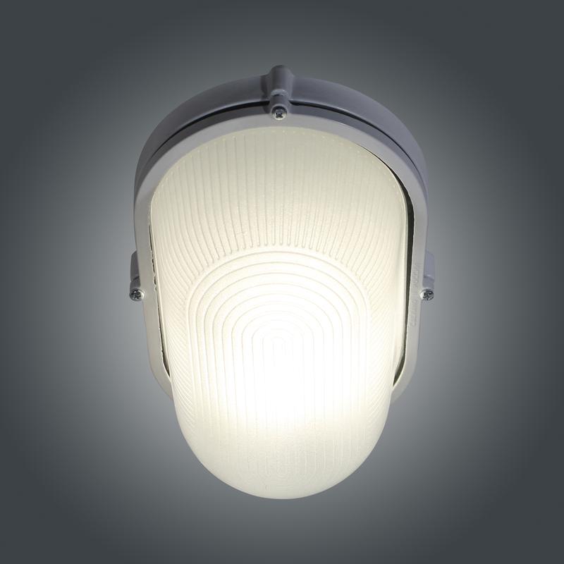 Светильник "Банник" 1201 НПП 03-100-017 1х100Вт E27 IP65 овал большой корпус бел. Элетех 1005500932