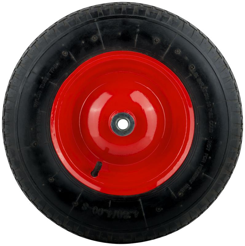 Колесо запасное 400х90х230мм для тачки 77556 (4.80дюйм/4.00дюйм-8дюйм) (посадка ширина 130мм диаметр 16мм ) FIT 77566