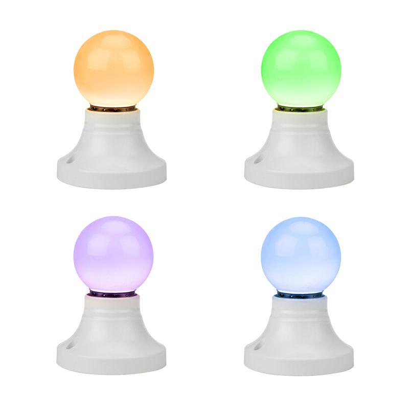 Лампа светодиодная шар E27 3LED d45мм RGB Neon-Night 405-513