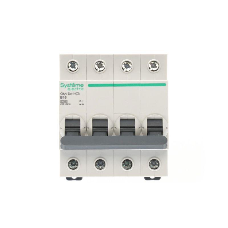 Выключатель автоматический 4п City9 Set (АВ) B 16А 6кА 400В SE C9F16416