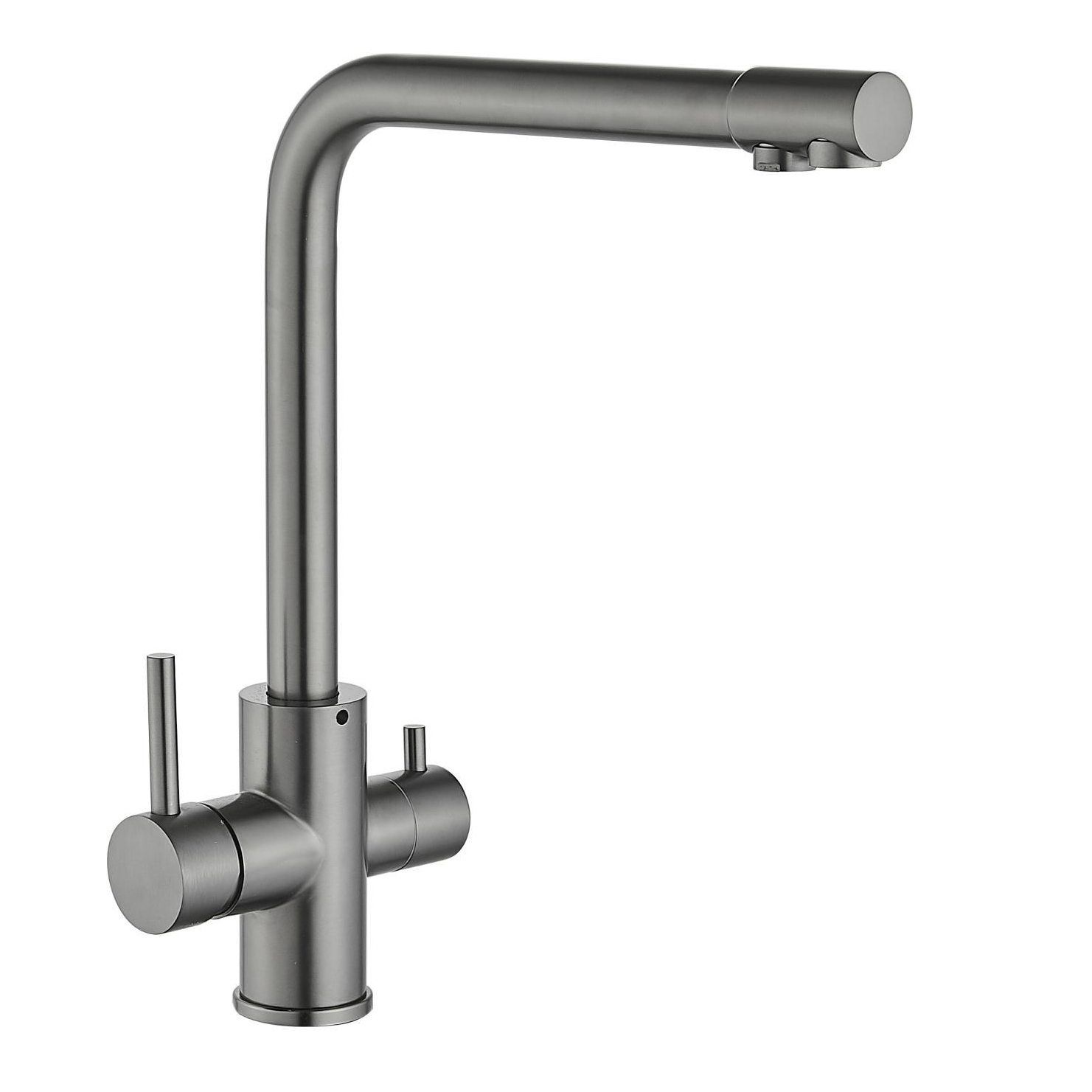 Смеситель для кухни с подключением к фильтру Fmark FS0862Q, графит