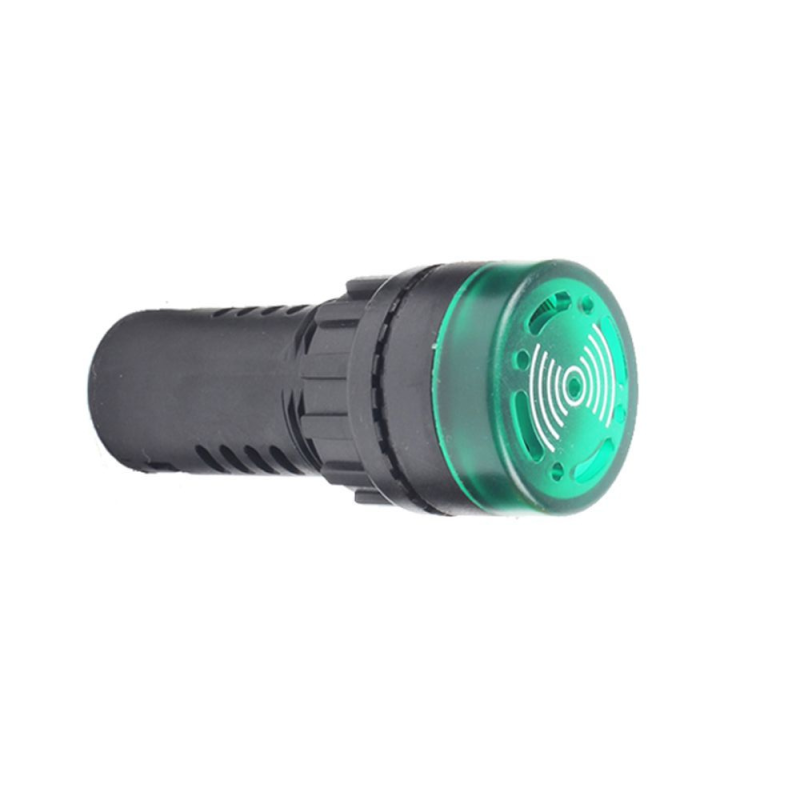 Зуммер с пульсирующим сигналом OptiSignal Compact D22 С7-B-B3FL зел. с подсветкой 24В AC/DC КЭАЗ 362171