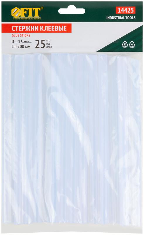 Стержень клеевой 11х200мм бесцвет. (уп.25шт) FIT 14425