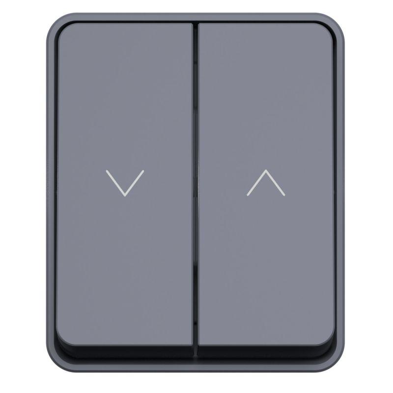 Выключатель для жалюзи 2-кл. ОП AtlasDesign PROFI 10А IP54 антрацит SE ATN544019