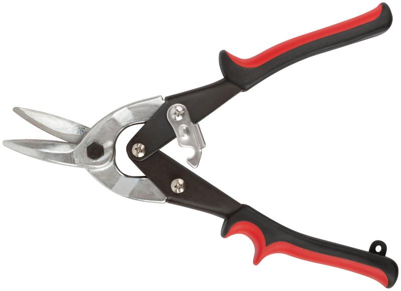 Ножницы по металлу "Aviation" усилен. прорезин. ручки левые 250мм FIT 41471