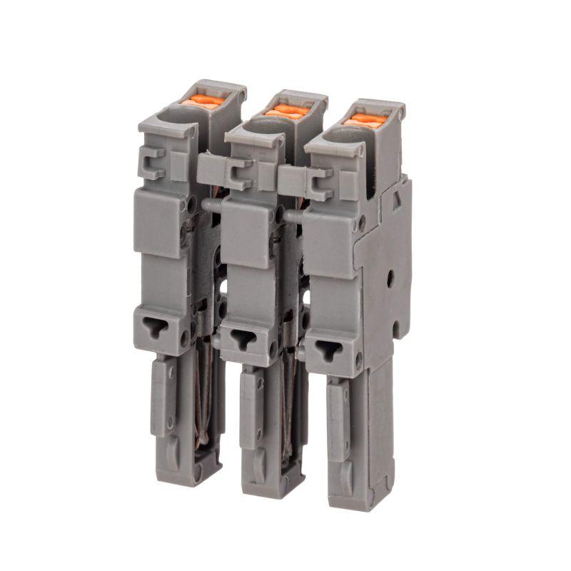 Штекер наборный "правый" зажим push-in 1 точка подключения 2.5кв.мм сер. DKC VPR-P-2.5-R