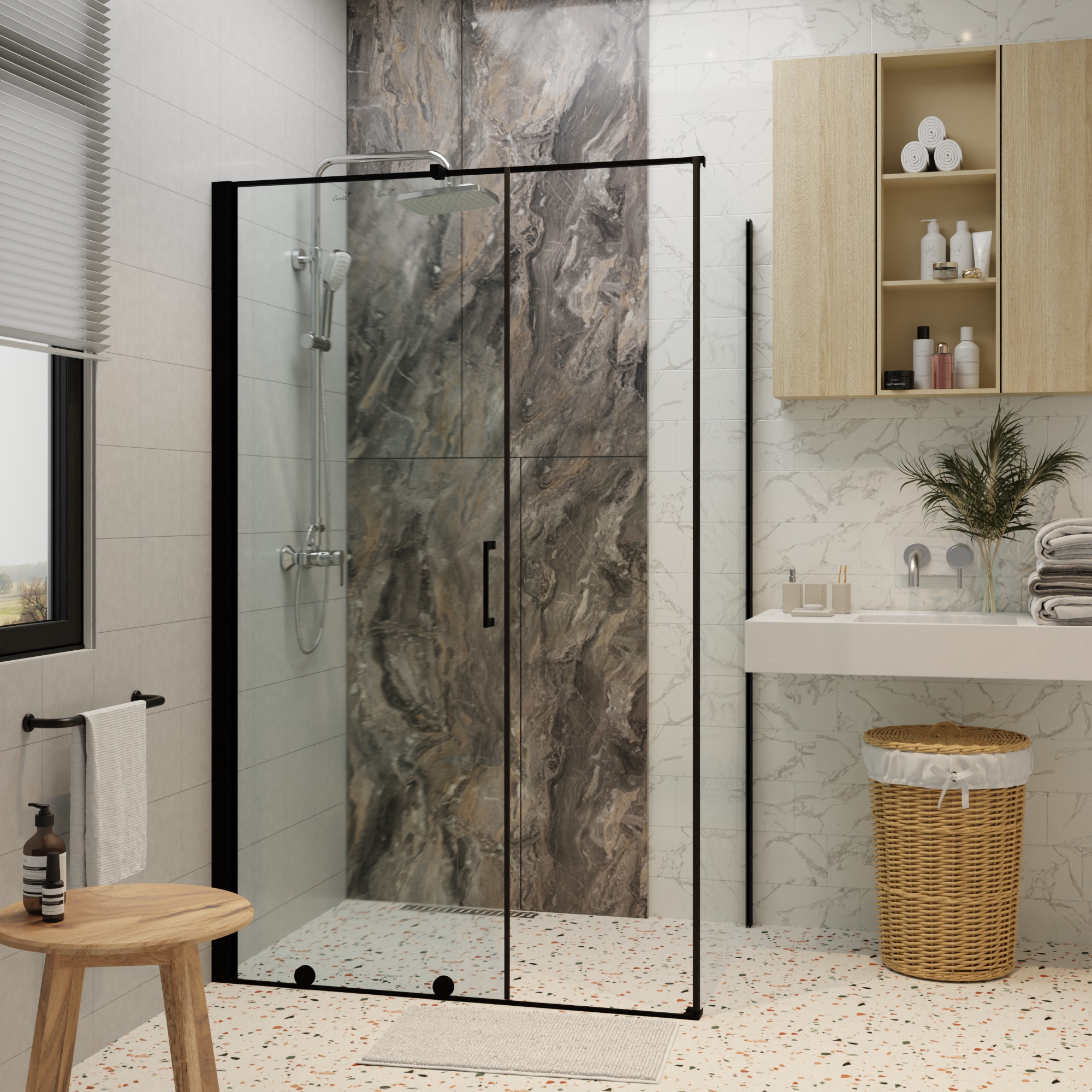 Ограждение PREMIATA B 120-8 душевое Ceruttispa без поддона (90x120x195)