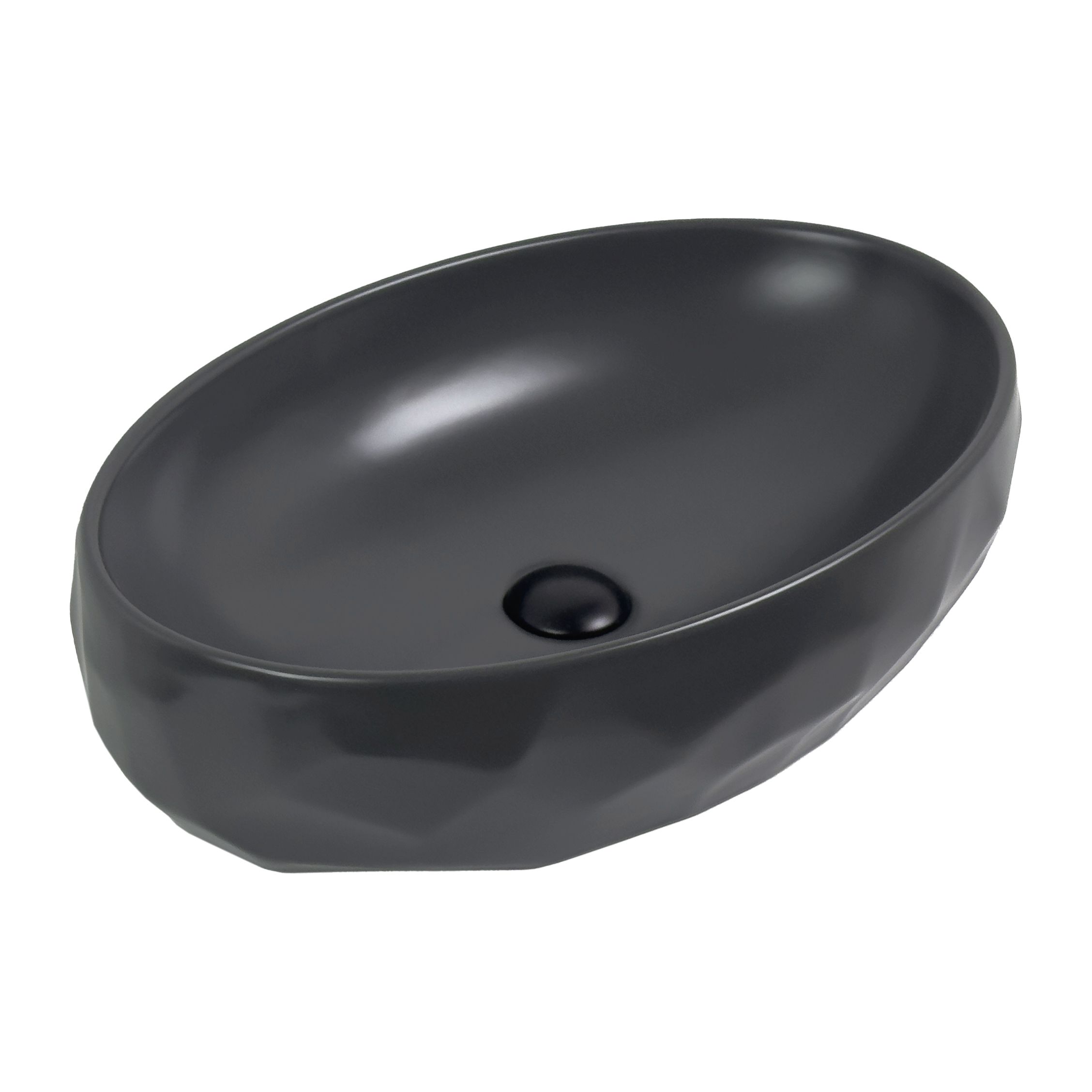 Раковина Gid Dgm9030wx 53406 накладная серая матовая 60x40x15