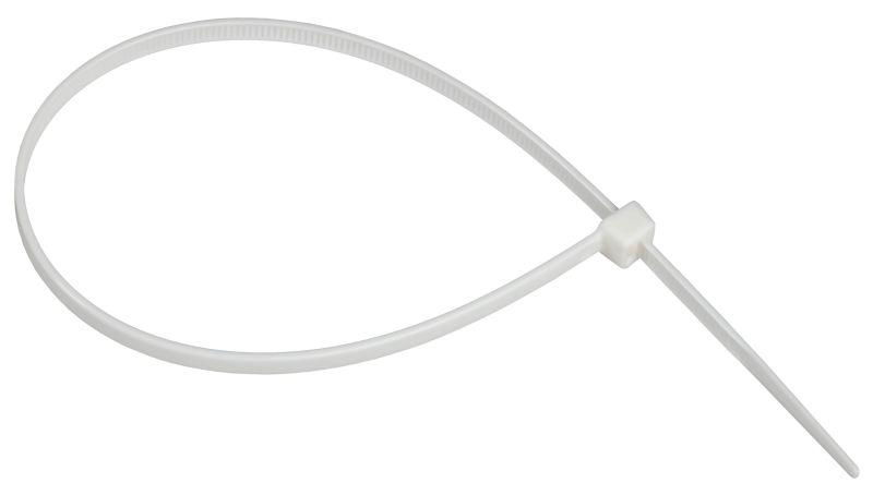 Хомут 4.8х300мм P6.6 самозатухающий бел. (уп.100шт) IEK UHH90-D048-300-100-K01