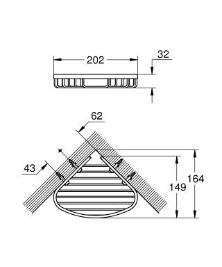 Мыльница Grohe Bau Cosmopolitan 40664001