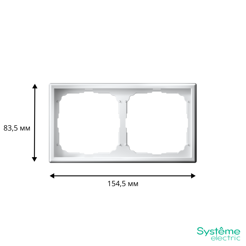 Рамка 2-м ArtGallery универс. бел. SE GAL000102