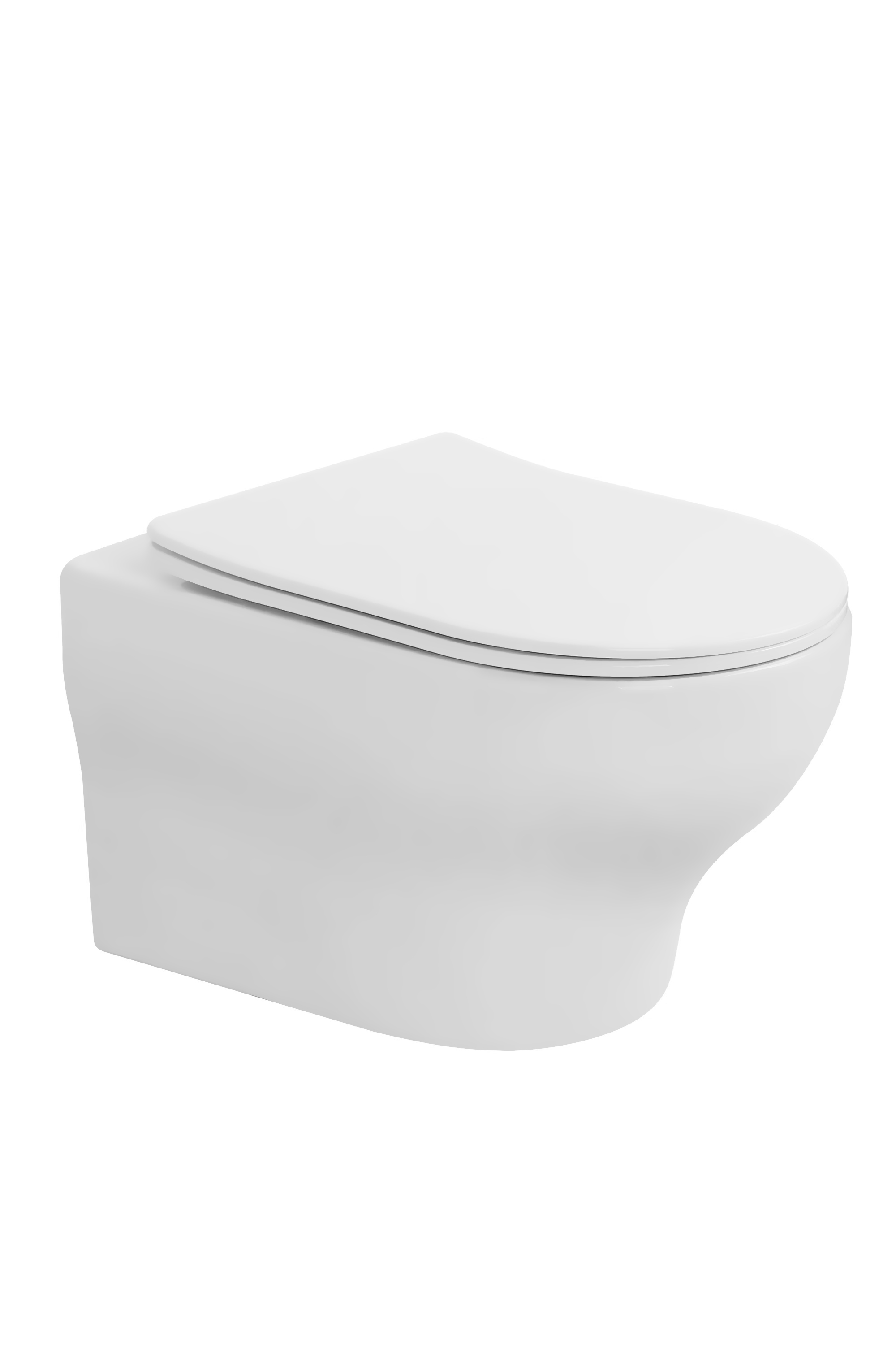 Унитаз подвесной FIORE Белый матовый c крышкой, функция Торнадо